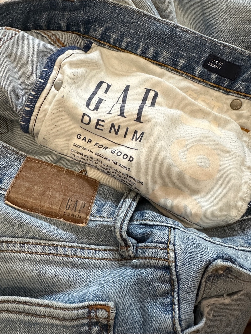GAP Light Wash Skinny Men's Jeans